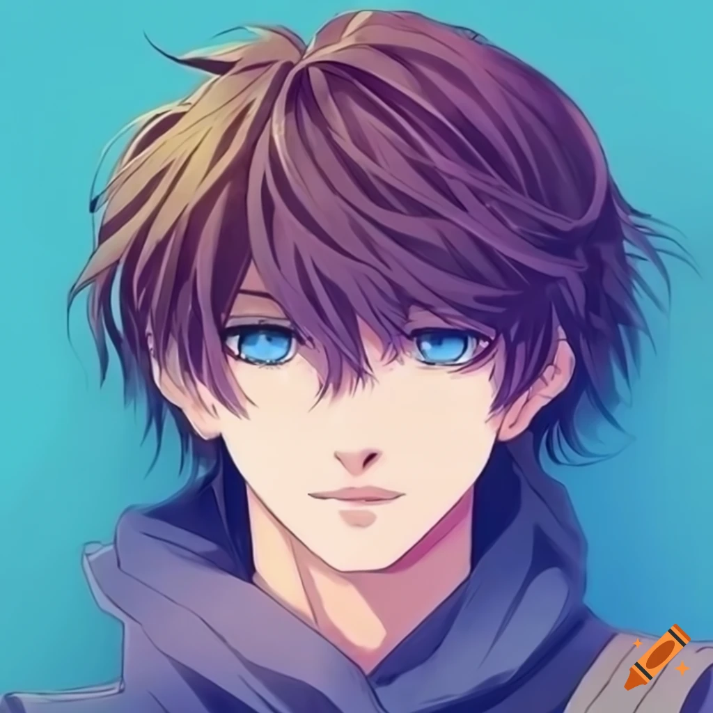 anime portrait of a male anime chracter, anime eyes