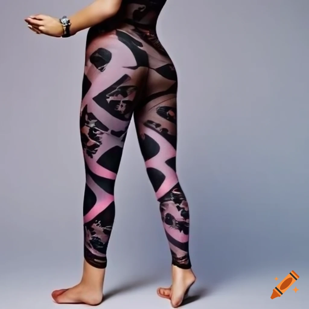 Stylish leggings in a vibrant and unique pattern on Craiyon