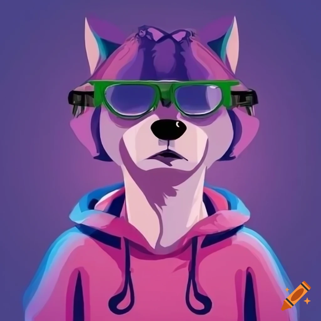 Wolf with Sunglasses : Wolf of the Street Design