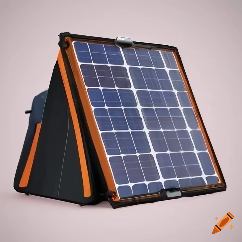 Panel solar portatil on Craiyon