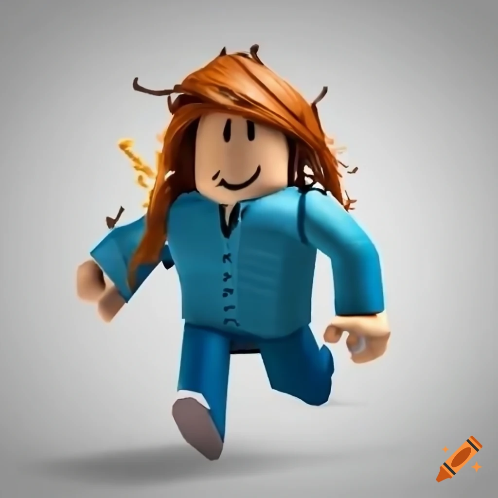 Roblox character running with coin around him