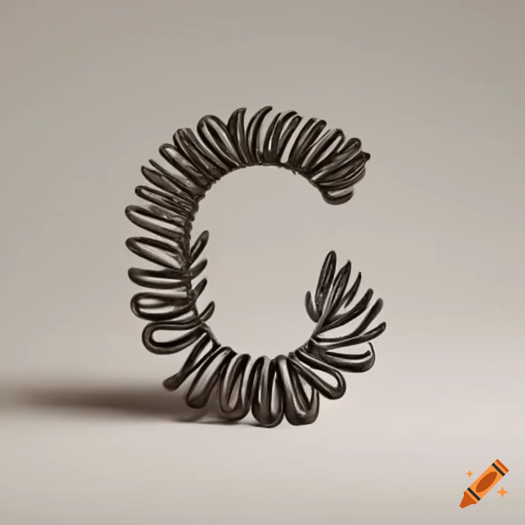 Small metal spring cyc letters, unique and creative design