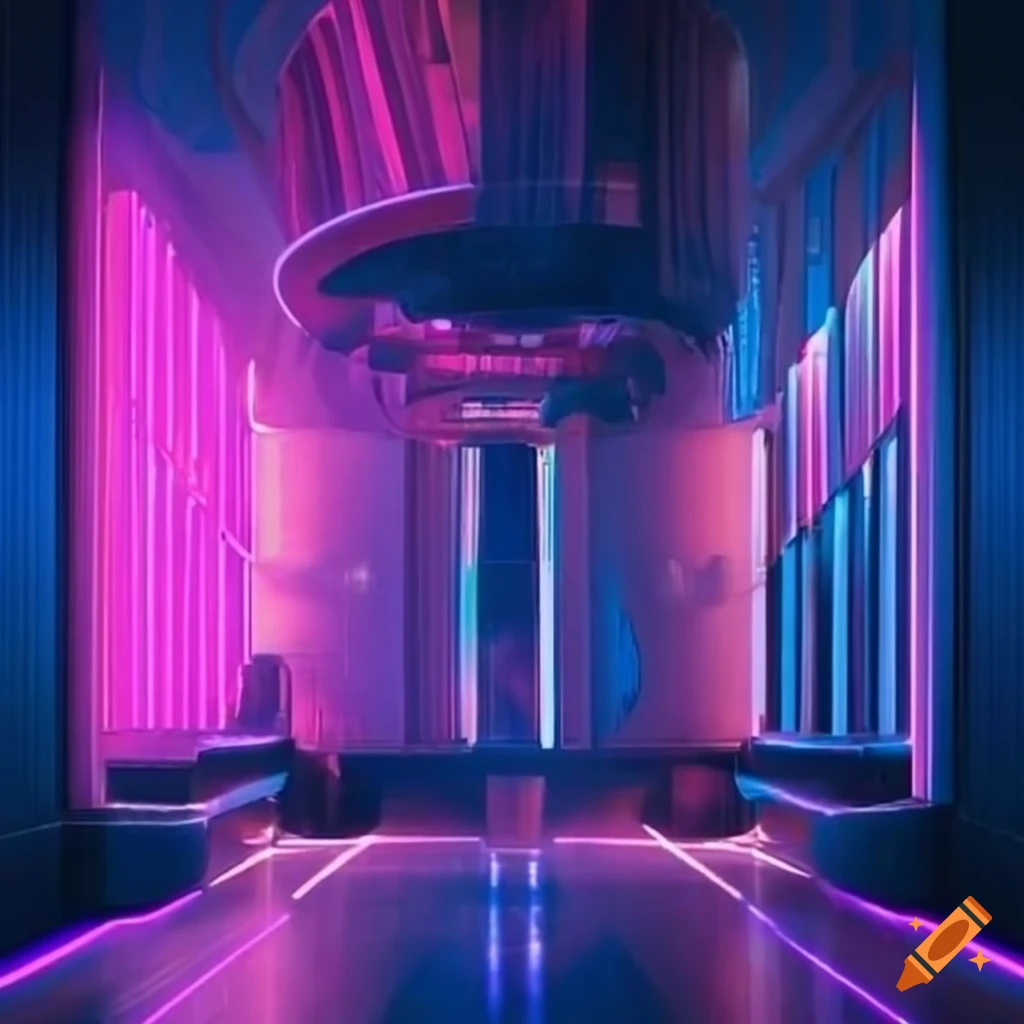 Elysium - interdimensional cyberpunk nightclub with neon decorations on  Craiyon