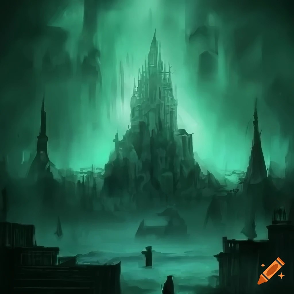 The lost city of r'lyeh, cthulhu mythos, lovecraftian horror, eldritch