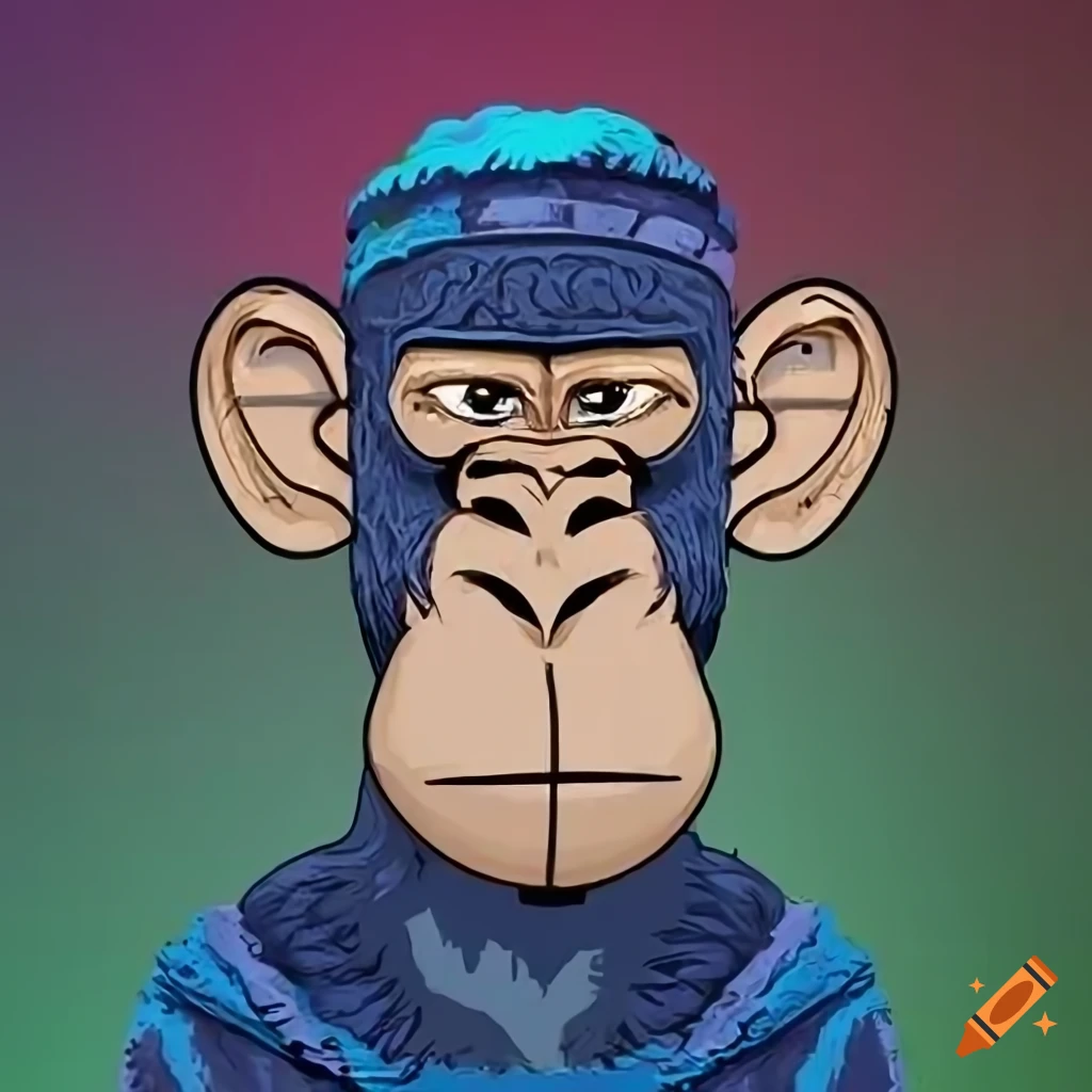 Ape nft on Craiyon