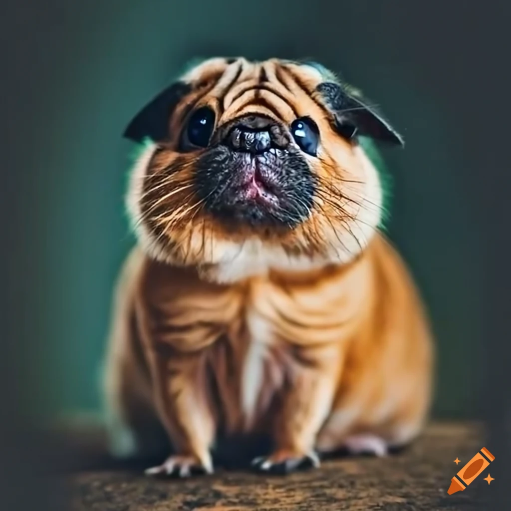 Guinea pig crossed with a pug