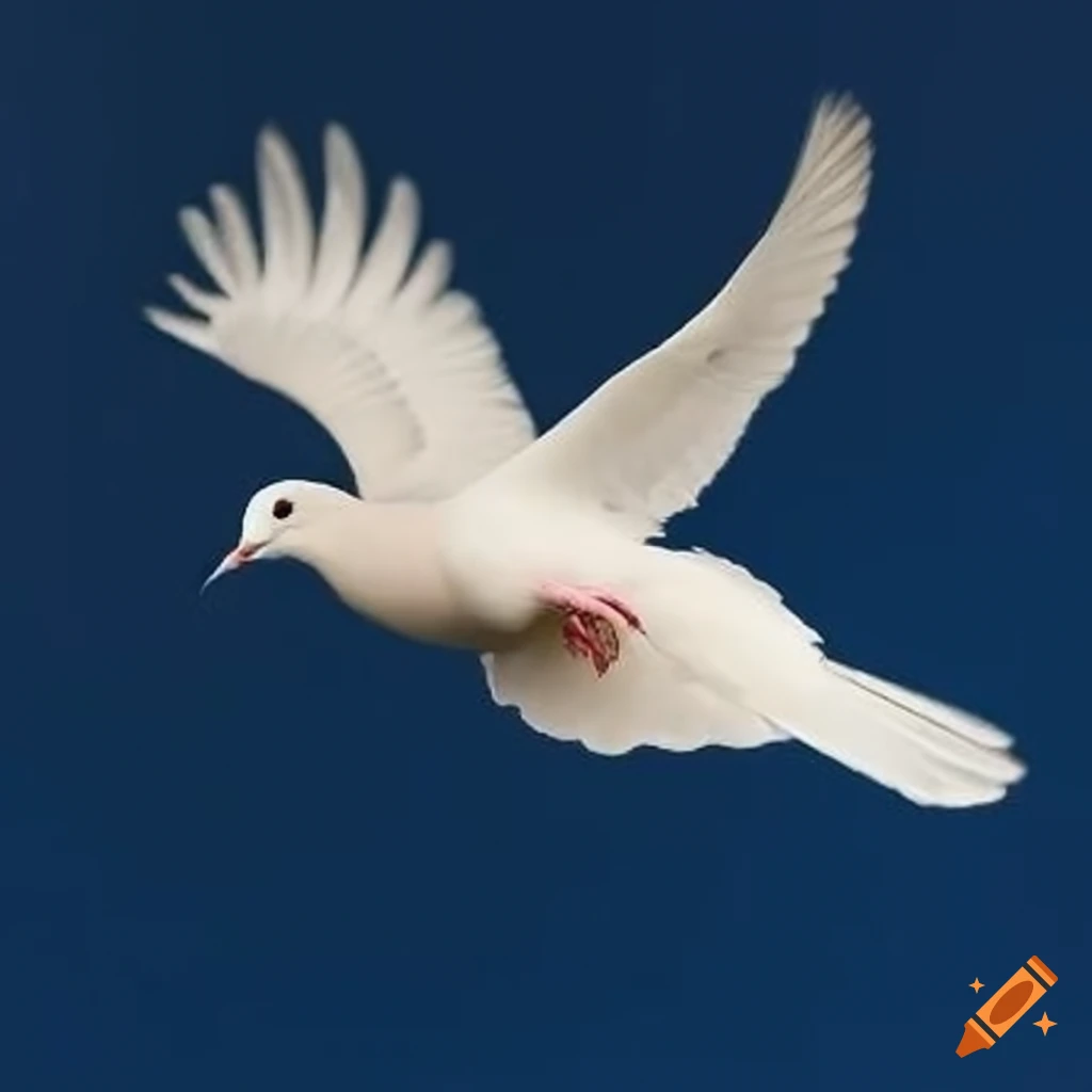flying white pigeon wallpaper