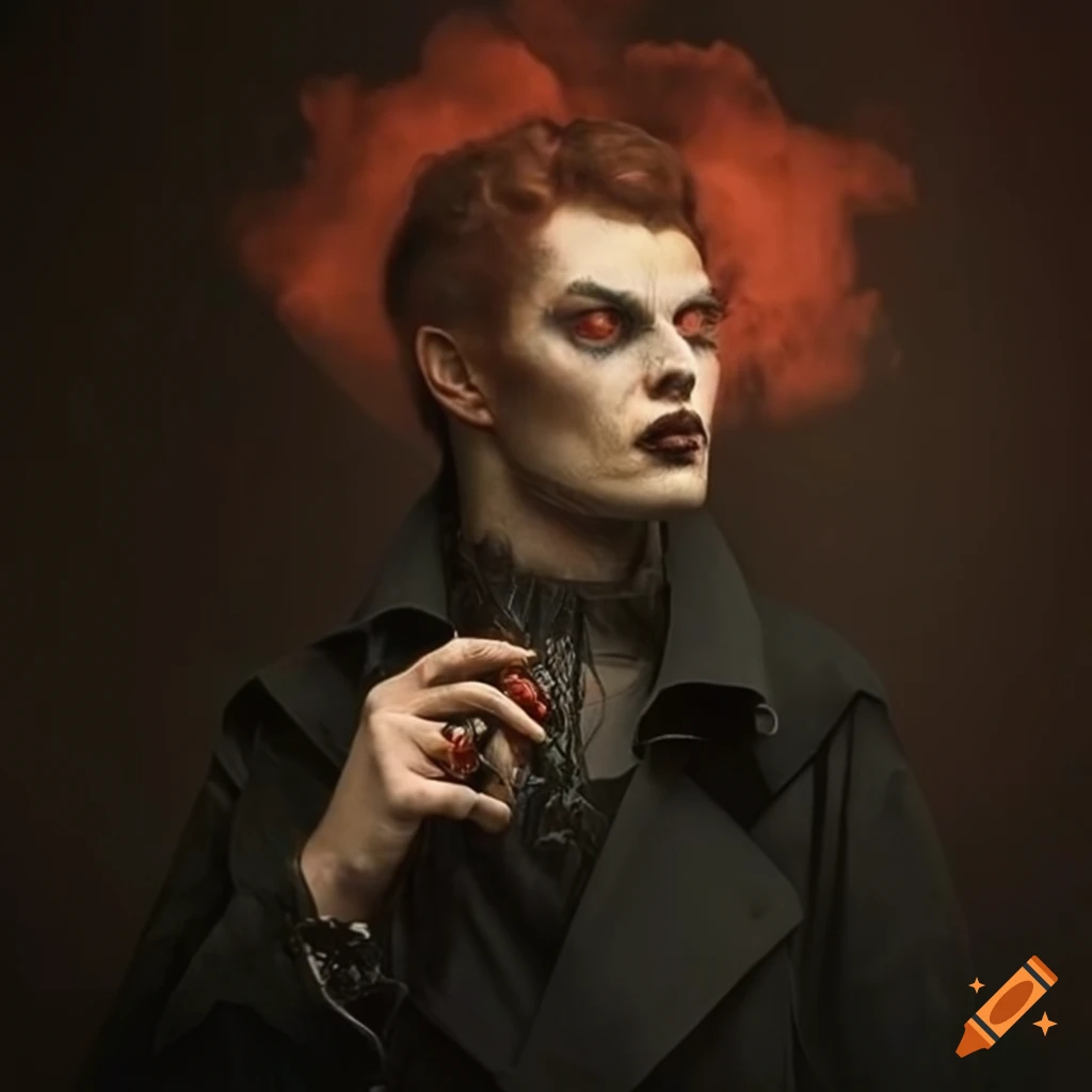 Masculine vampire makeup