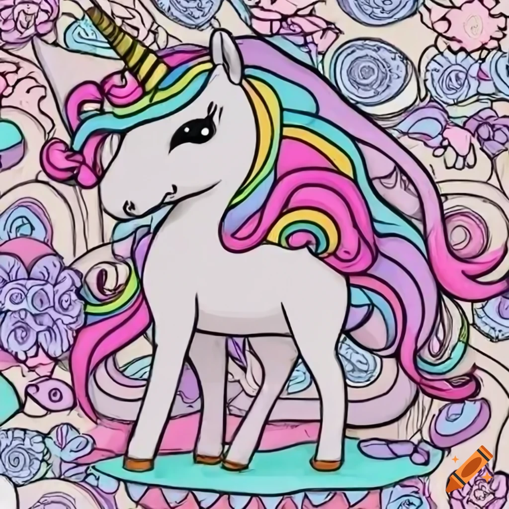 How to draw a unicorn step by step - Unicorn drawing and coloring - YouTube