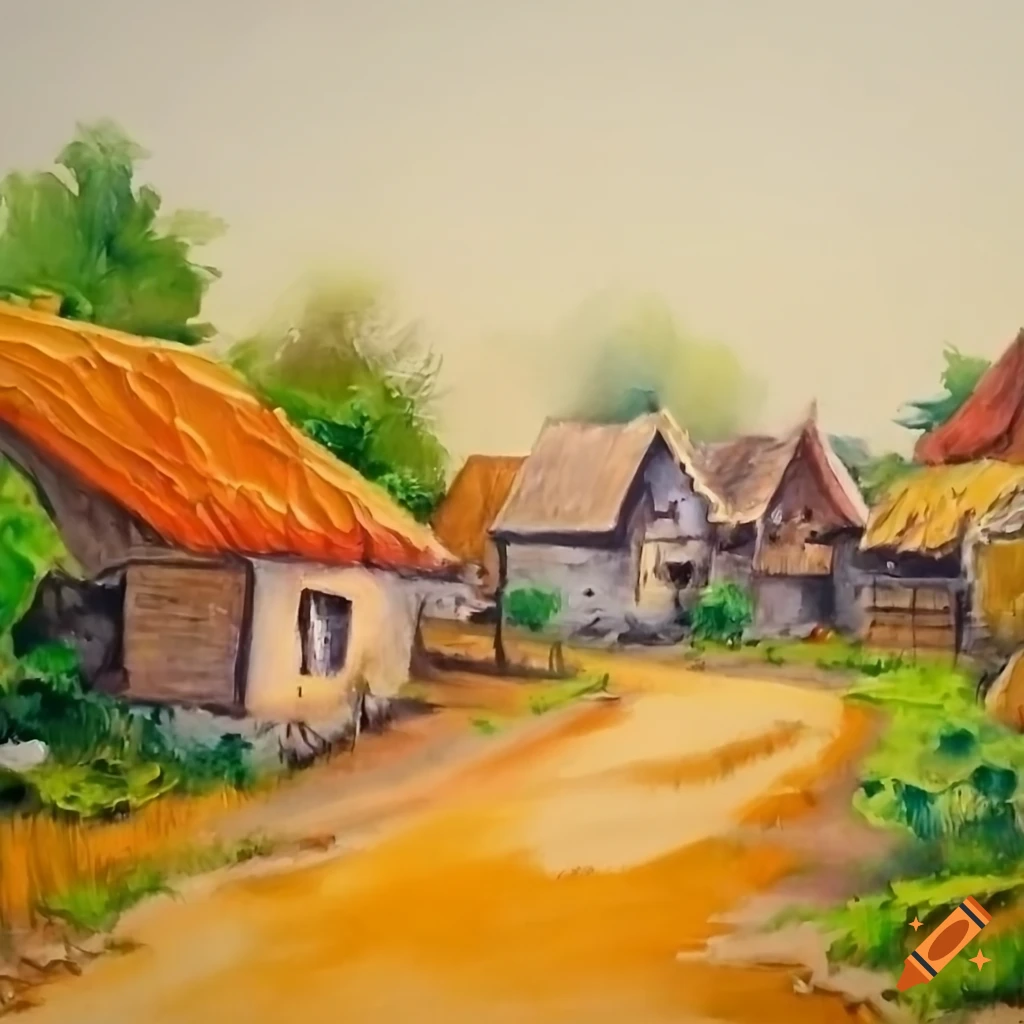 Drawing DIY: Village Life-2. | PeakD