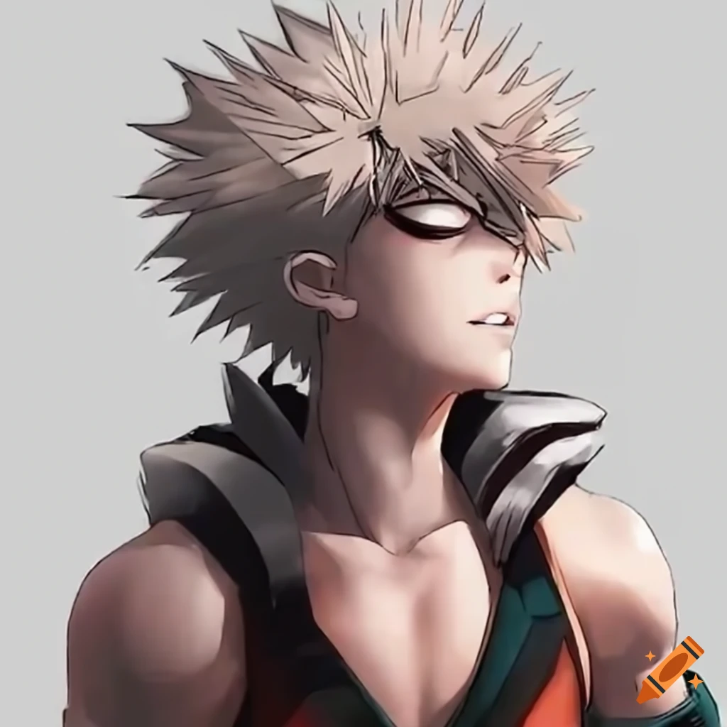 Green haired boy anime character, My Hero Academia Katsuki Bakugou Drawing  All Might, bok choy, sticker, fictional Character png | PNGEgg