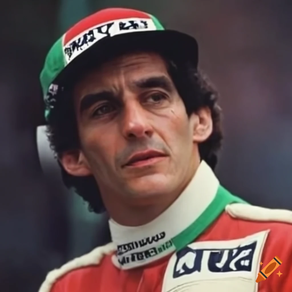 How would ayrton senna be if he were alive today on Craiyon