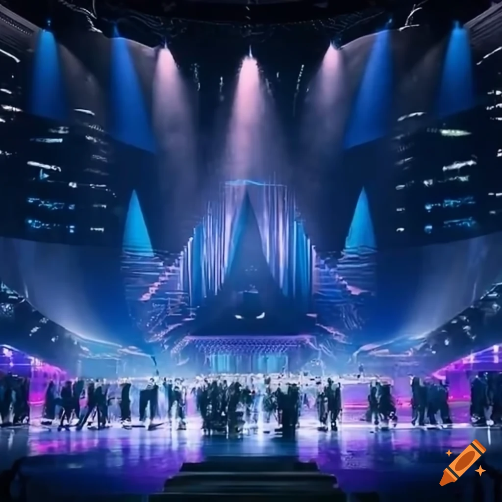 The stage of eurovision 2024 in malmö on Craiyon