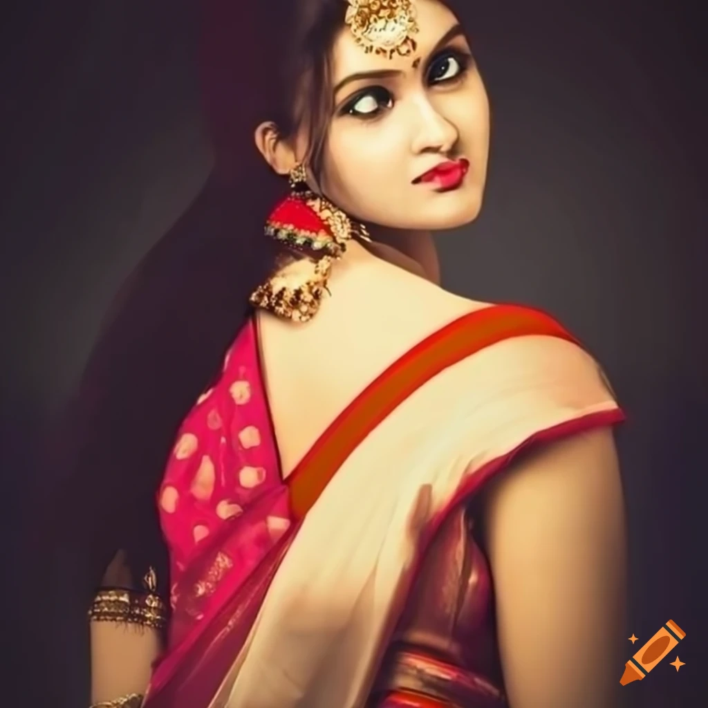 Premium Photo | Beautiful indian girl wear red saree