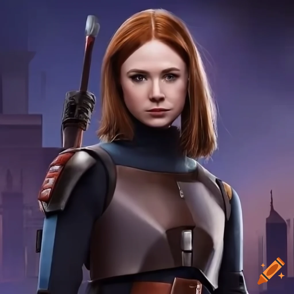Karen gillan as bo katan on Craiyon