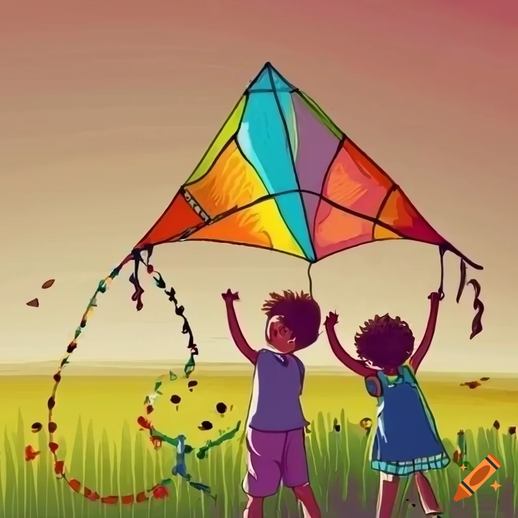 Kite drawing hi-res stock photography and images - Alamy