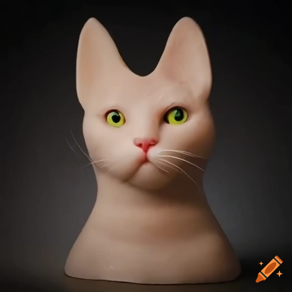 A cat made entirely of dish soap on Craiyon