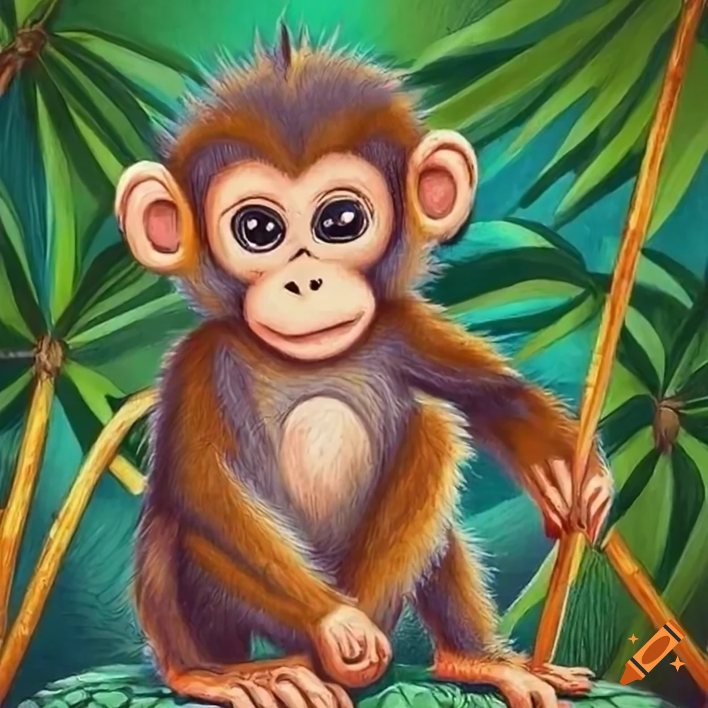 Mini Original 'Imma… Monkey' Drawing (A5) – Never Stay Dead