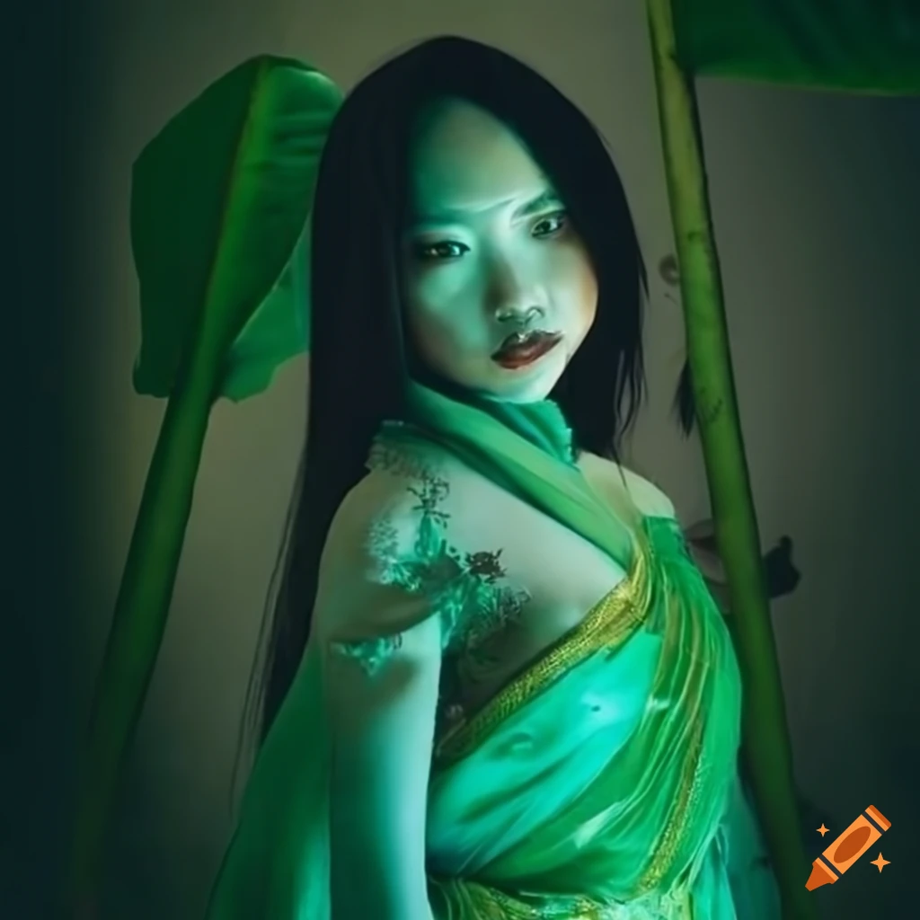 green indian wedding dress Ghost Green Stella Maxi Slip Dress