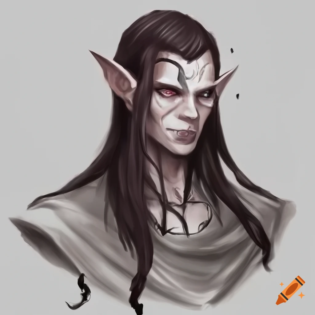 Elf male necromancer