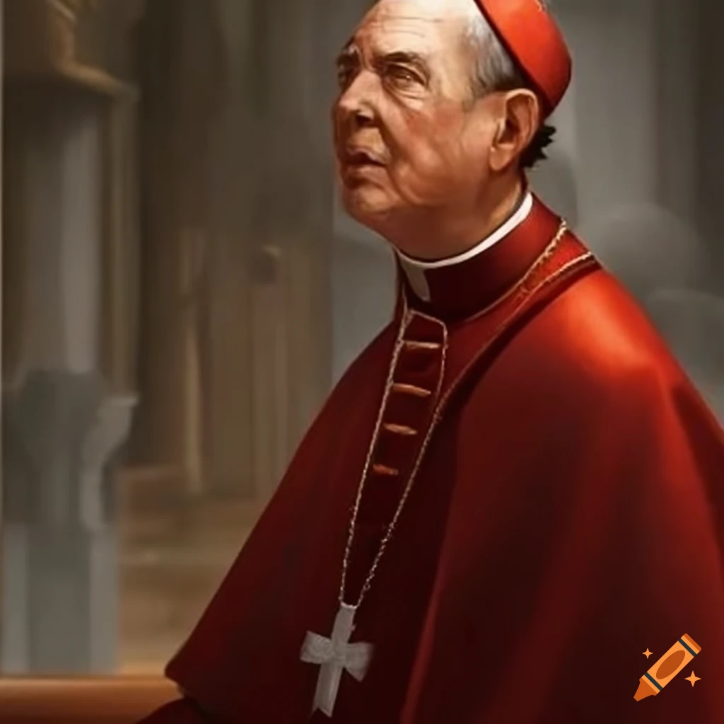 Bishop cardinal pastor fantasy on Craiyon