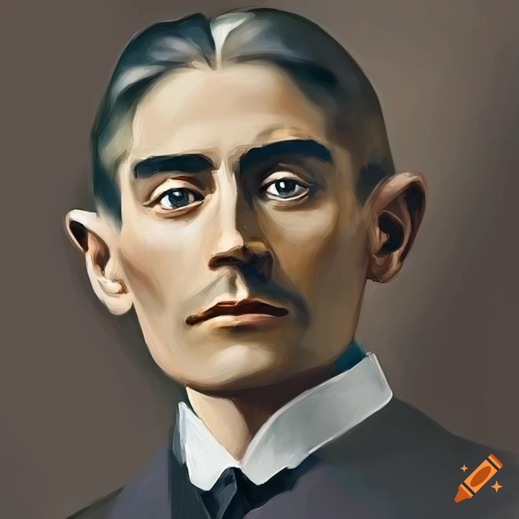 A portrait of the author franz kafka on Craiyon