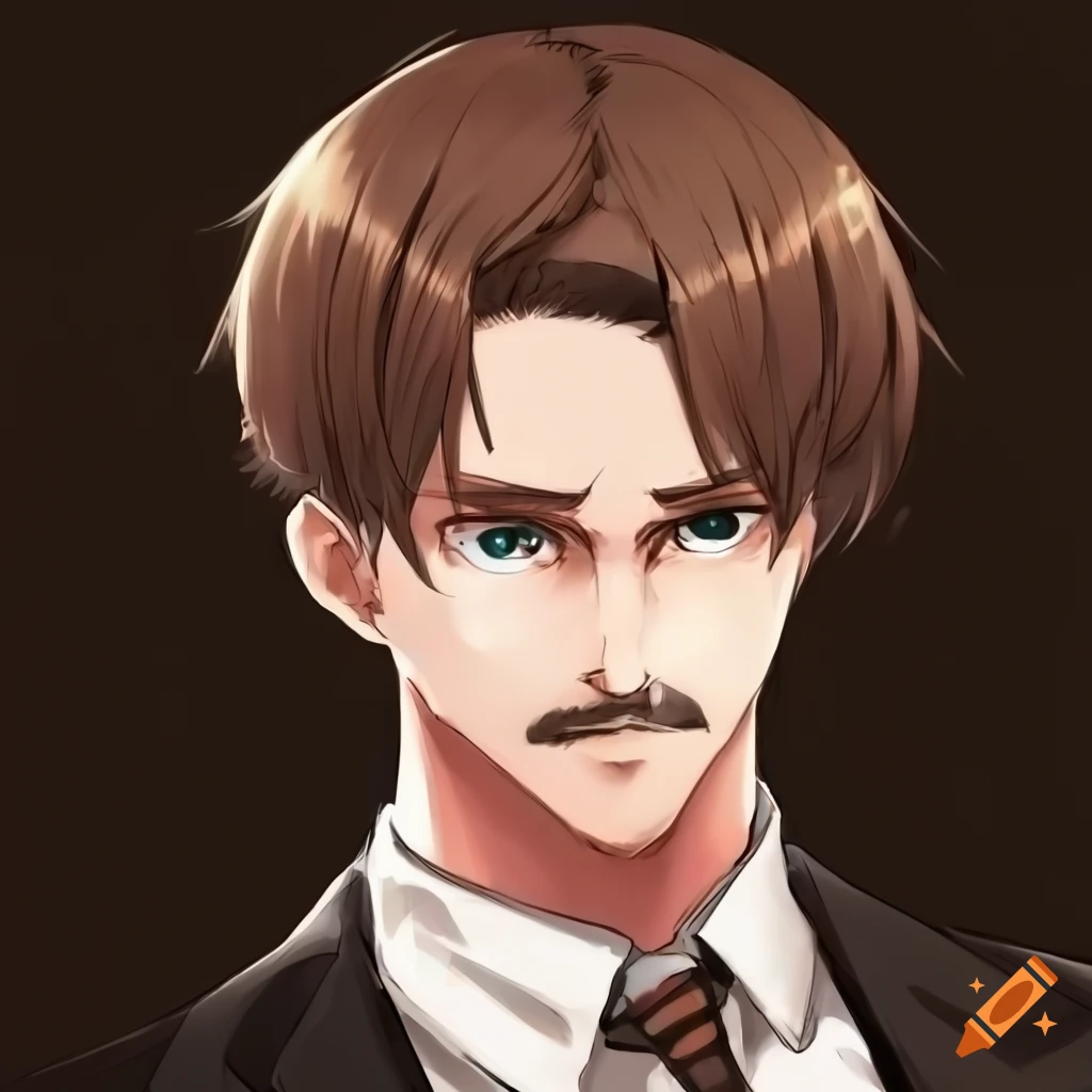 Handsome man with short beard and short mustache. Blue/green eyes with  brown hair. 80's rock fashion. - AI Generated Artwork - NightCafe Creator