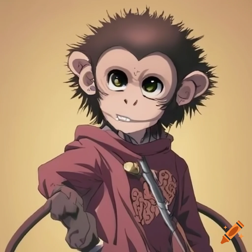 Amazon.com: Sketch Book: Anime-Style Cute Monkey Illustration, Big Size  8.5x11 Inches, 120 Pages.
