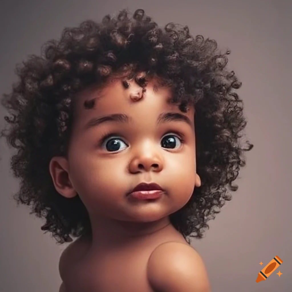 black baby boy with afro