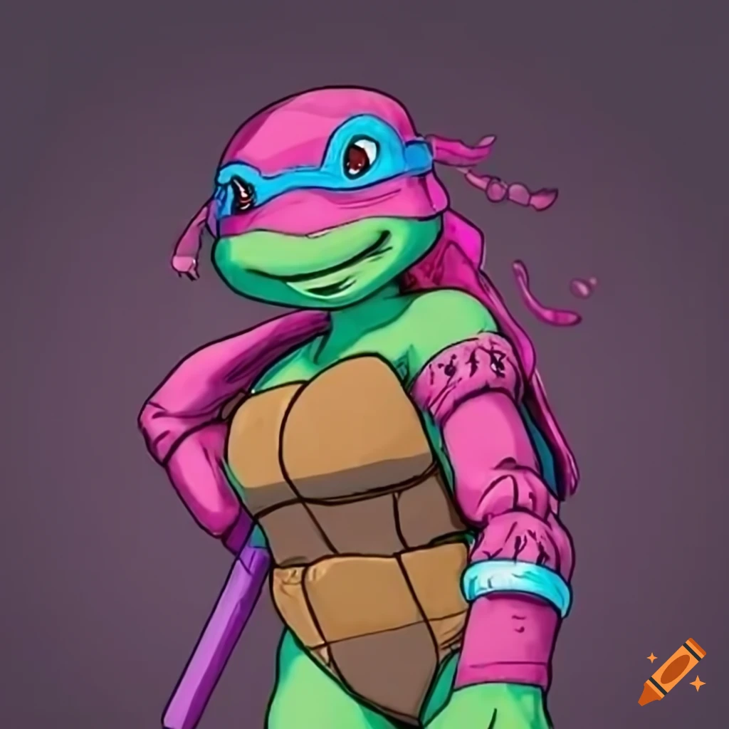 Mutant ninja turtle pink female on Craiyon