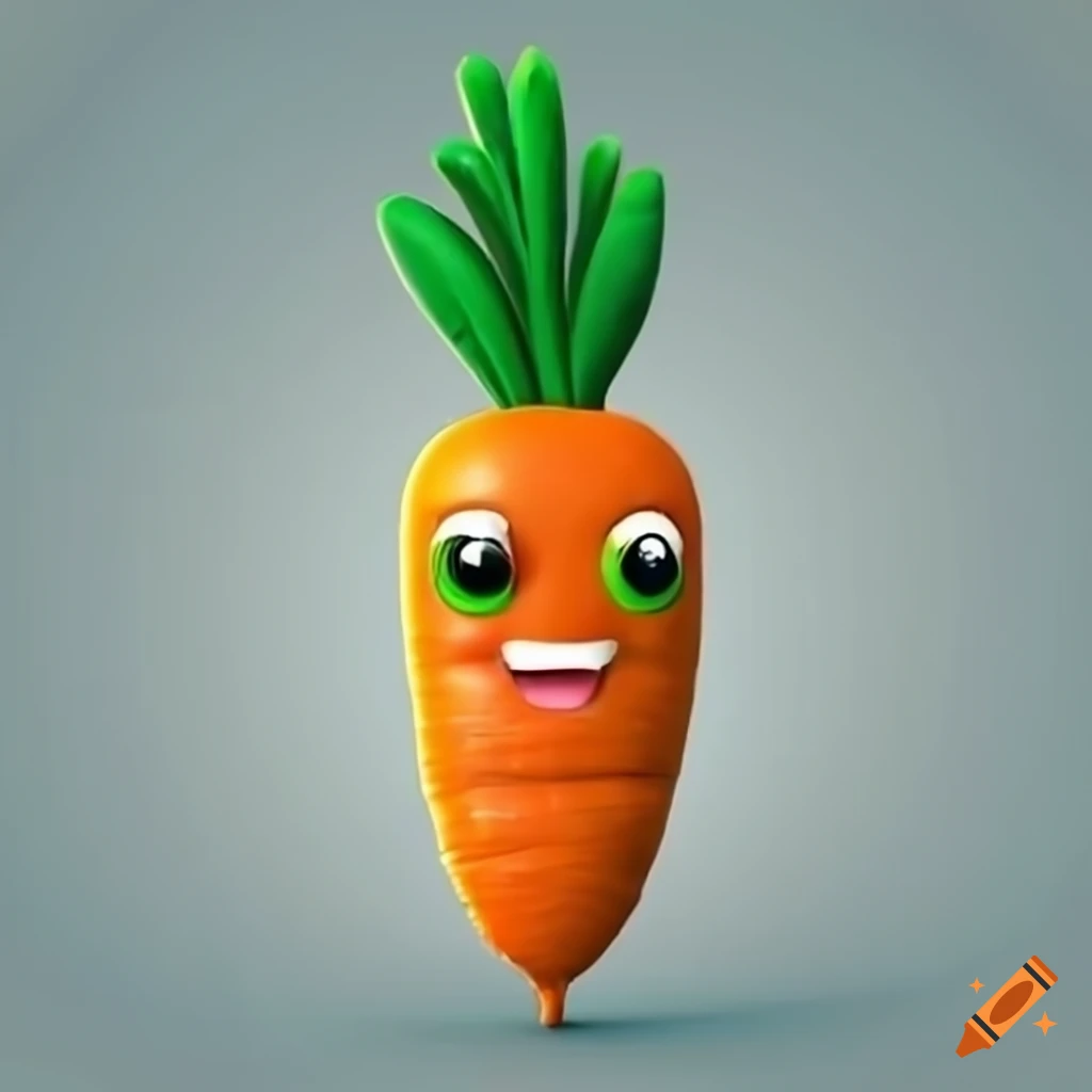 Cartoon 3d carrot cute