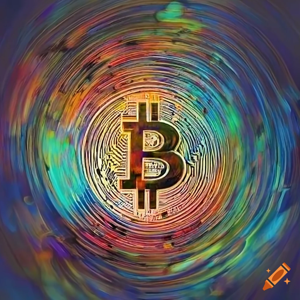 Abstract artwork inspired by cryptography and the creation of Bitcoin on  Craiyon