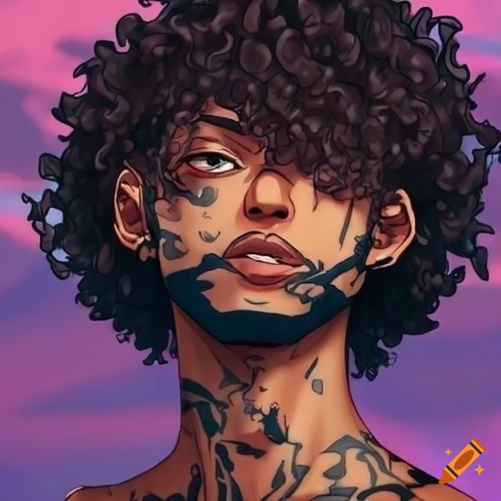 Curly Guy hazurine - Illustrations ART street