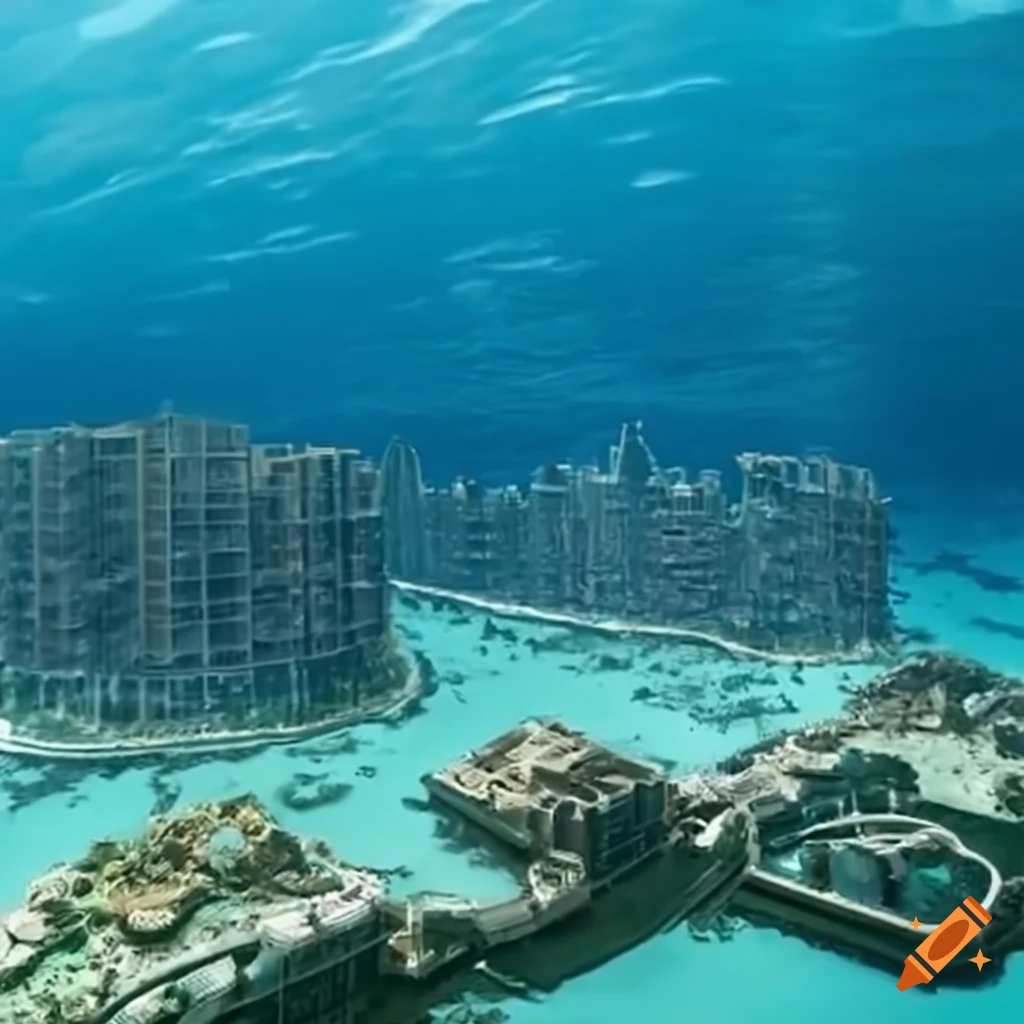 Vast towers ocean floor