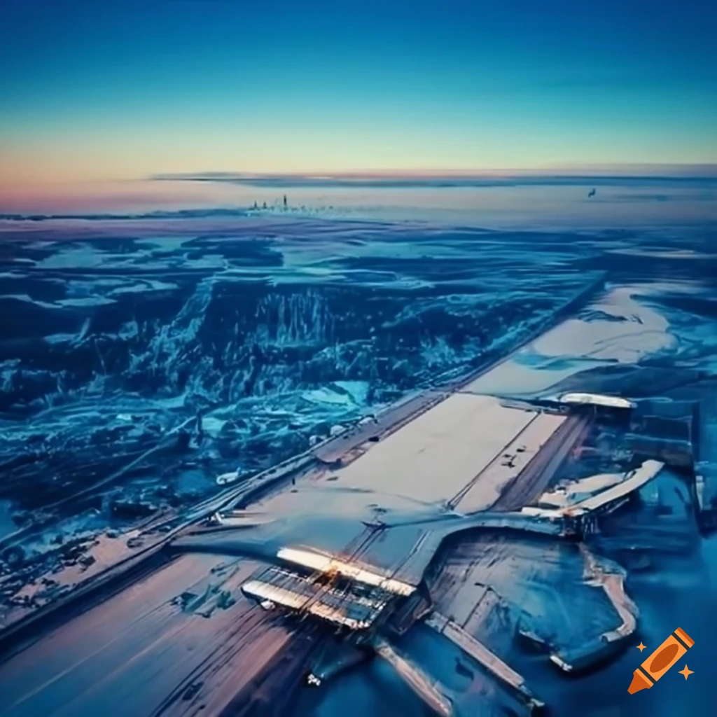 Airport in siberia russian