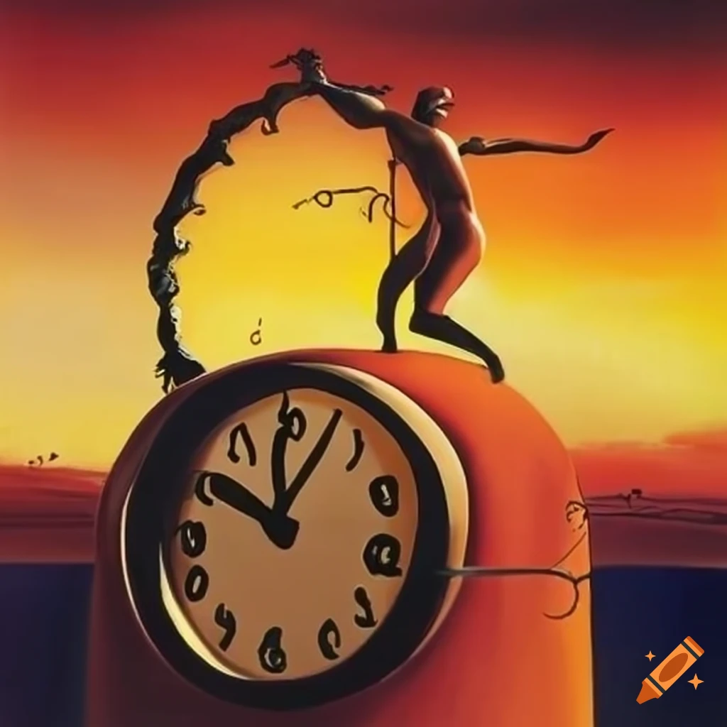 Time stands still inspired by salvador dali on Craiyon