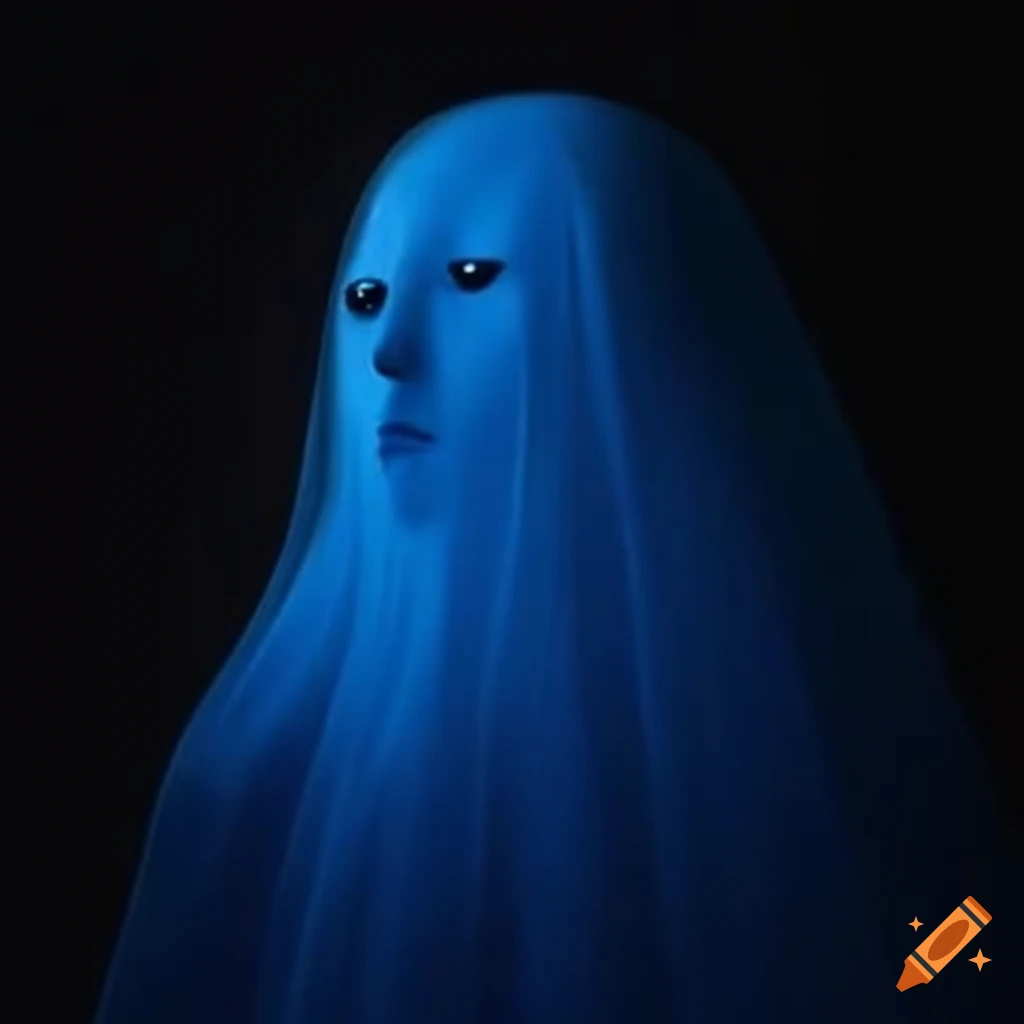 Ghostly blue