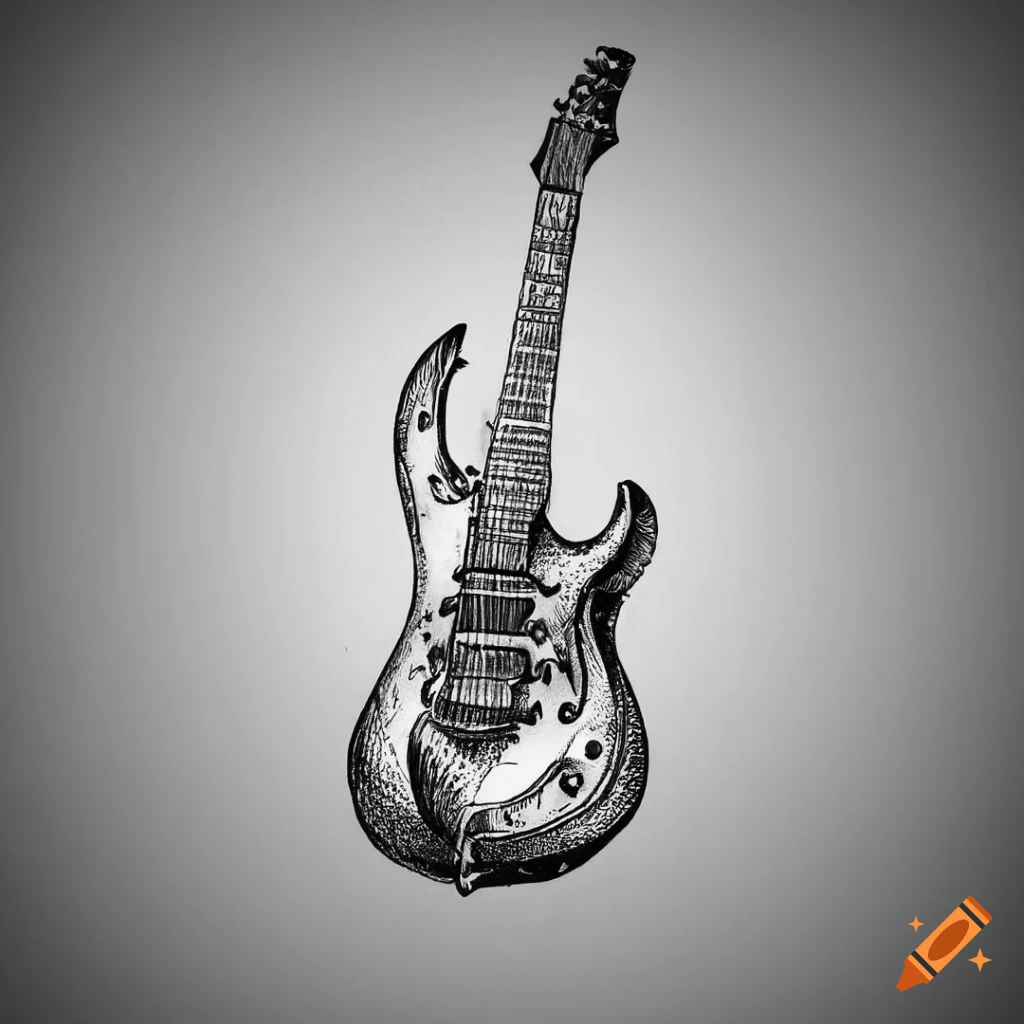 Music Svg File Electric Guitar Drawing Art Music Player Svg File Guitarist  Musicians Music Lover Graphic Art - Etsy