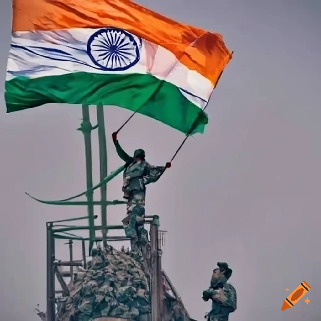 Download Indian Army With Flag Wallpaper | Wallpapers.com