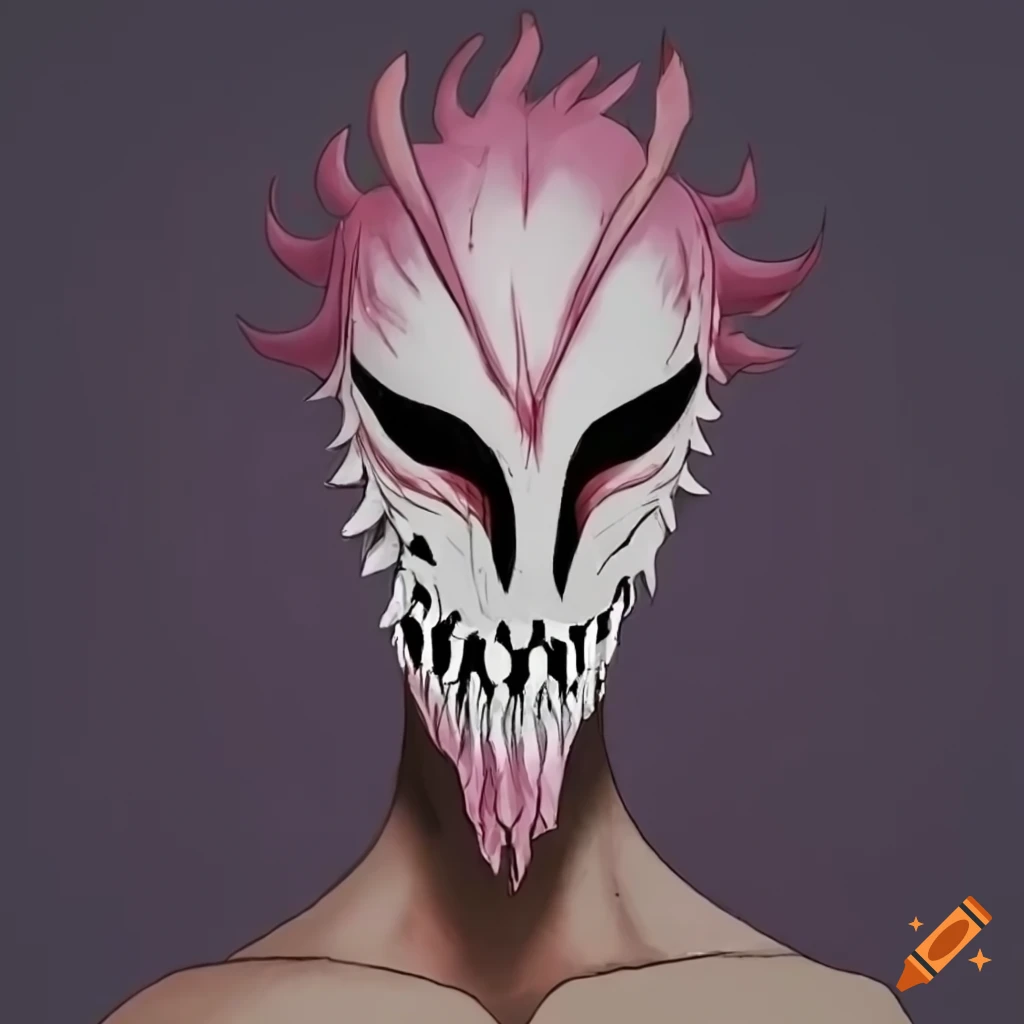 Hollow mask from the anime bleach based off of an scp on Craiyon
