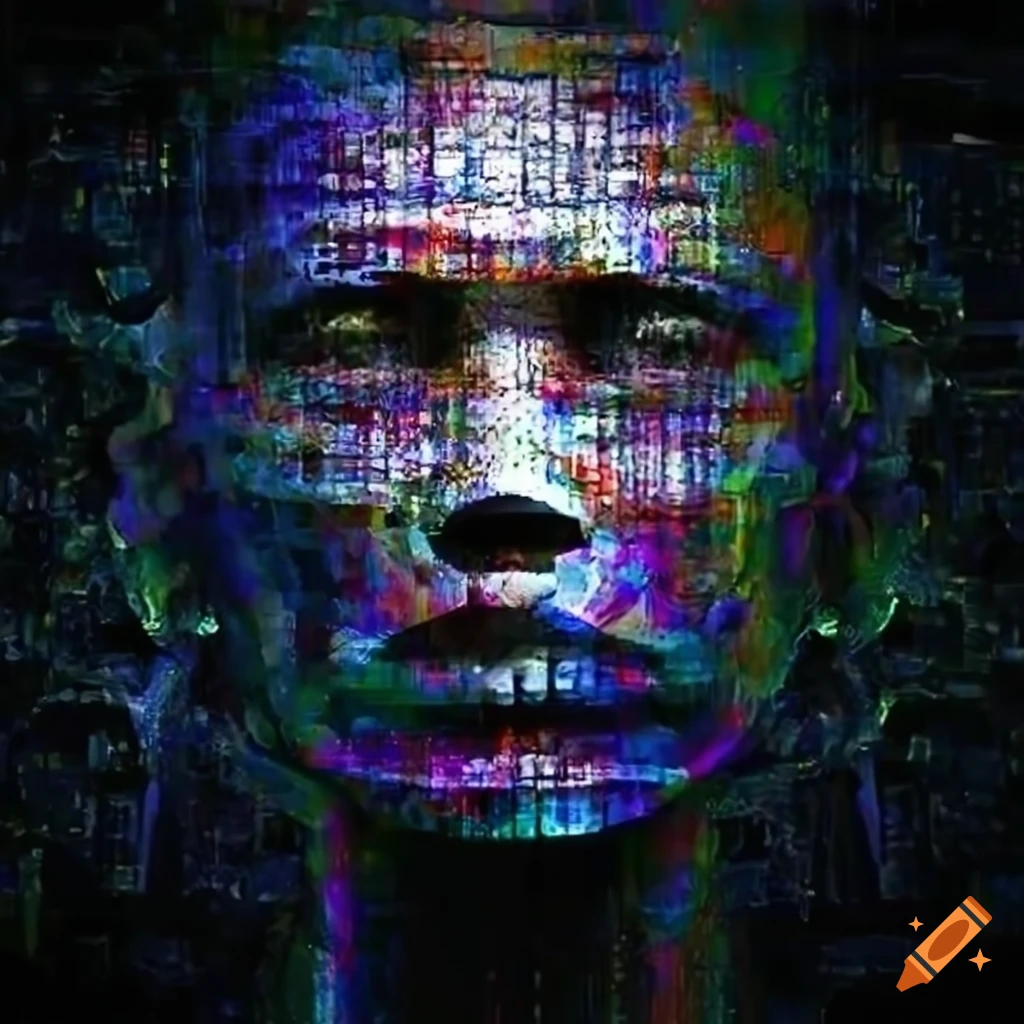 Digitally manipulated barcode texture creates a unique abstract ...