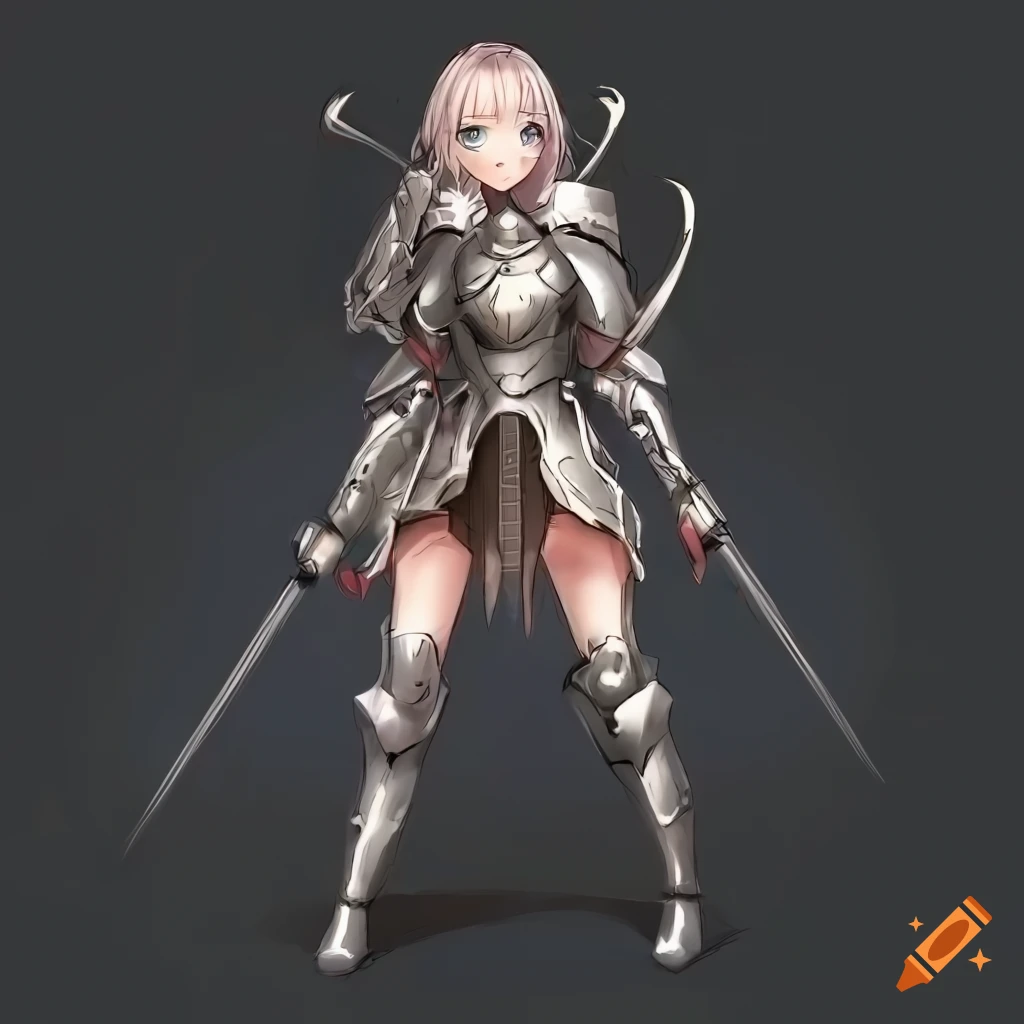armored anime woman adoptable by amandamadeart on DeviantArt-demhanvico.com.vn
