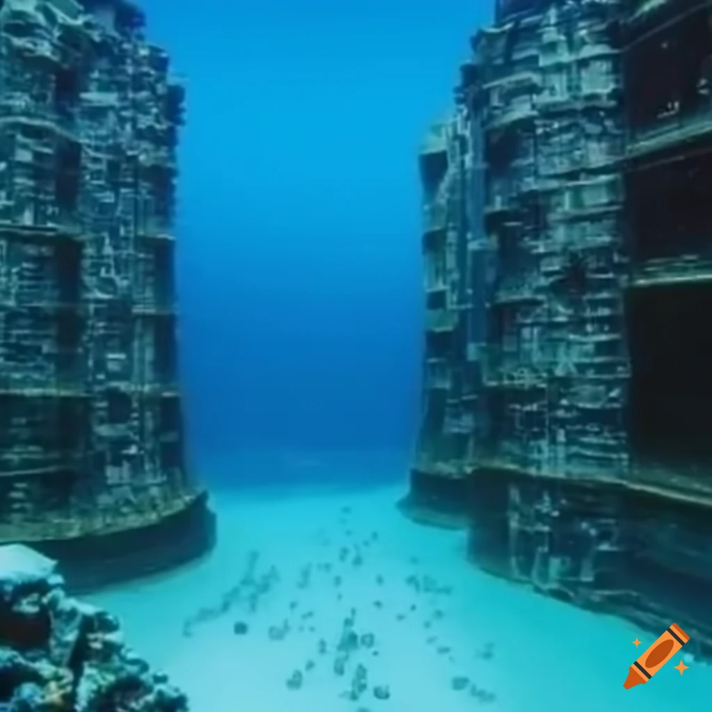 Vast towers ocean floor