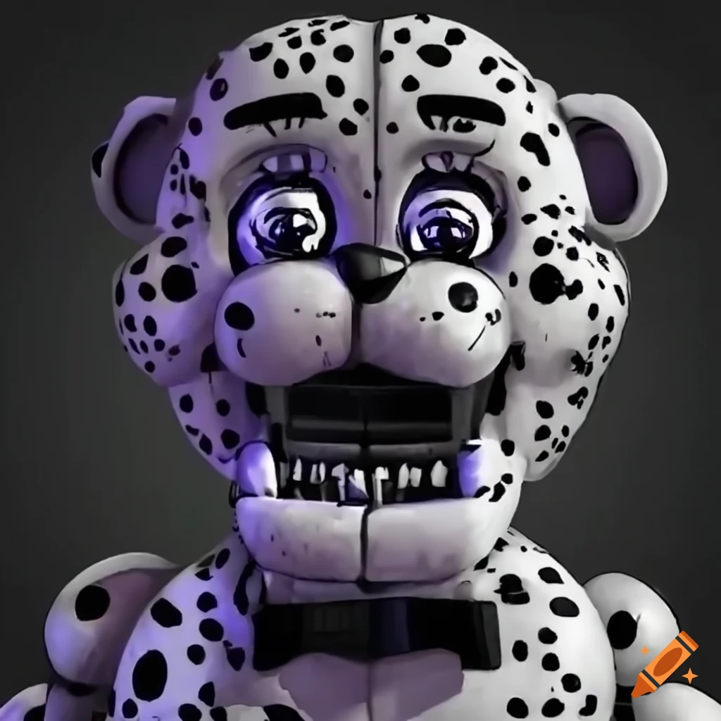 A leopard inspired fnaf animatronic