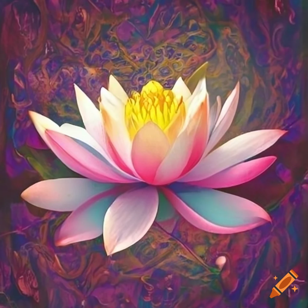 Zen white lotus flower on Craiyon