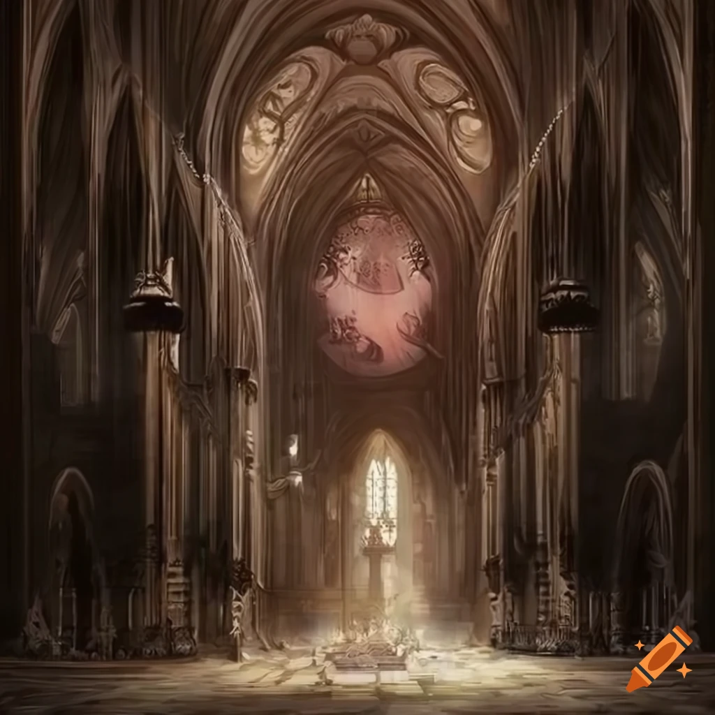 Fantasy cathedral concept art