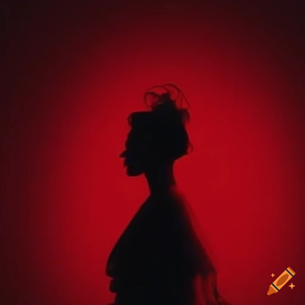 Aesthetic red silhouette
