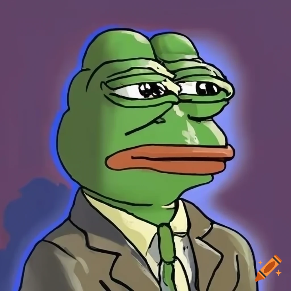 Pepe the frog as a detective