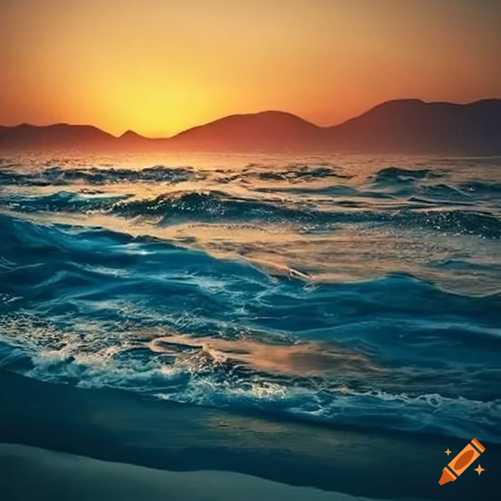 Ocian waves coming on to shore