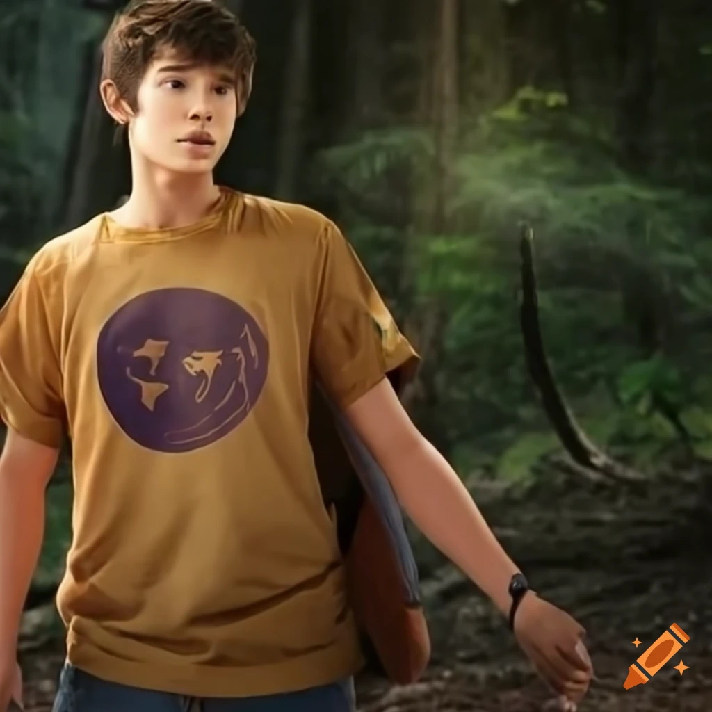 Percy jackson in camp halfblood uniform